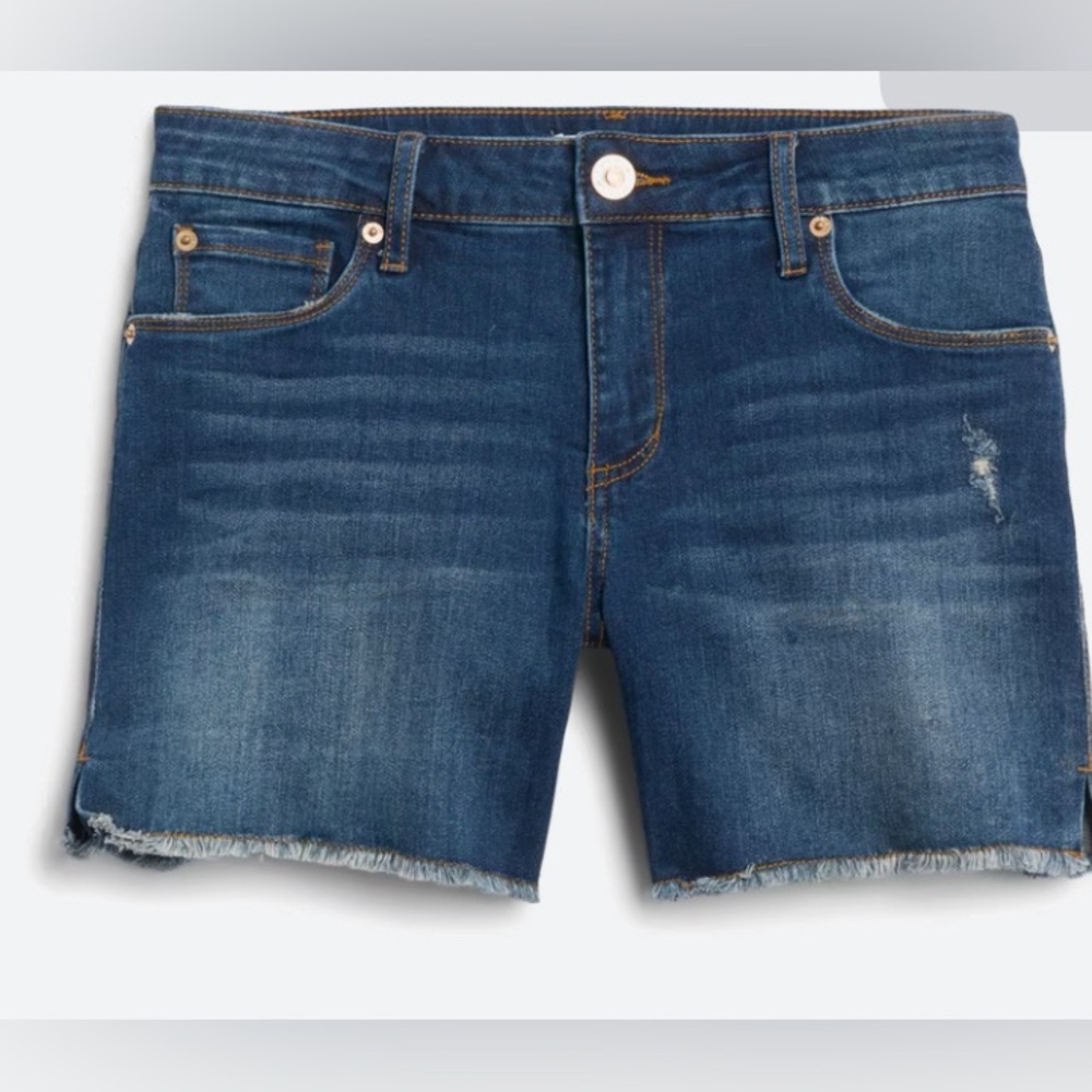STS Blue Aubrey Mid Rise Fray Hem Boyfriend Short from Stitch Fix Sz. 31